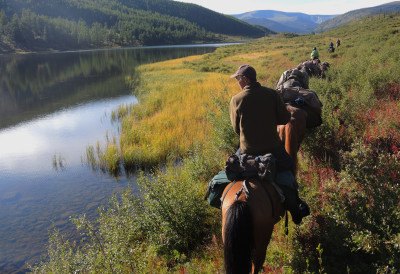 Khentii Mountains Wilderness. Horseback riding adventures in Mongolia