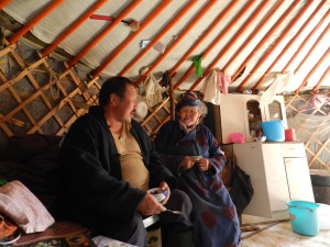 Tsedev Dadil a herder woman in Mongolia