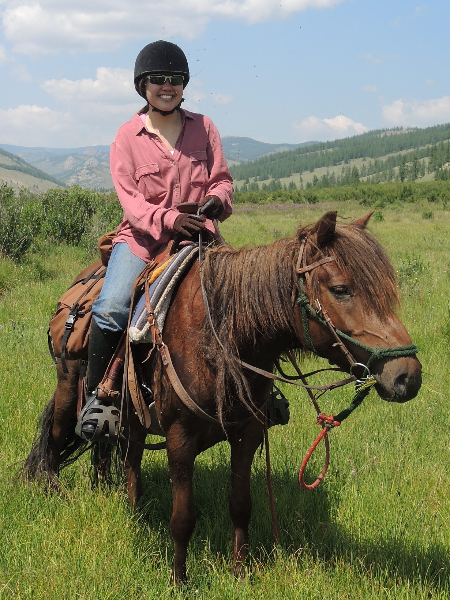 Michelle Ho, Riding Guest, Mongolia, Stone Horse